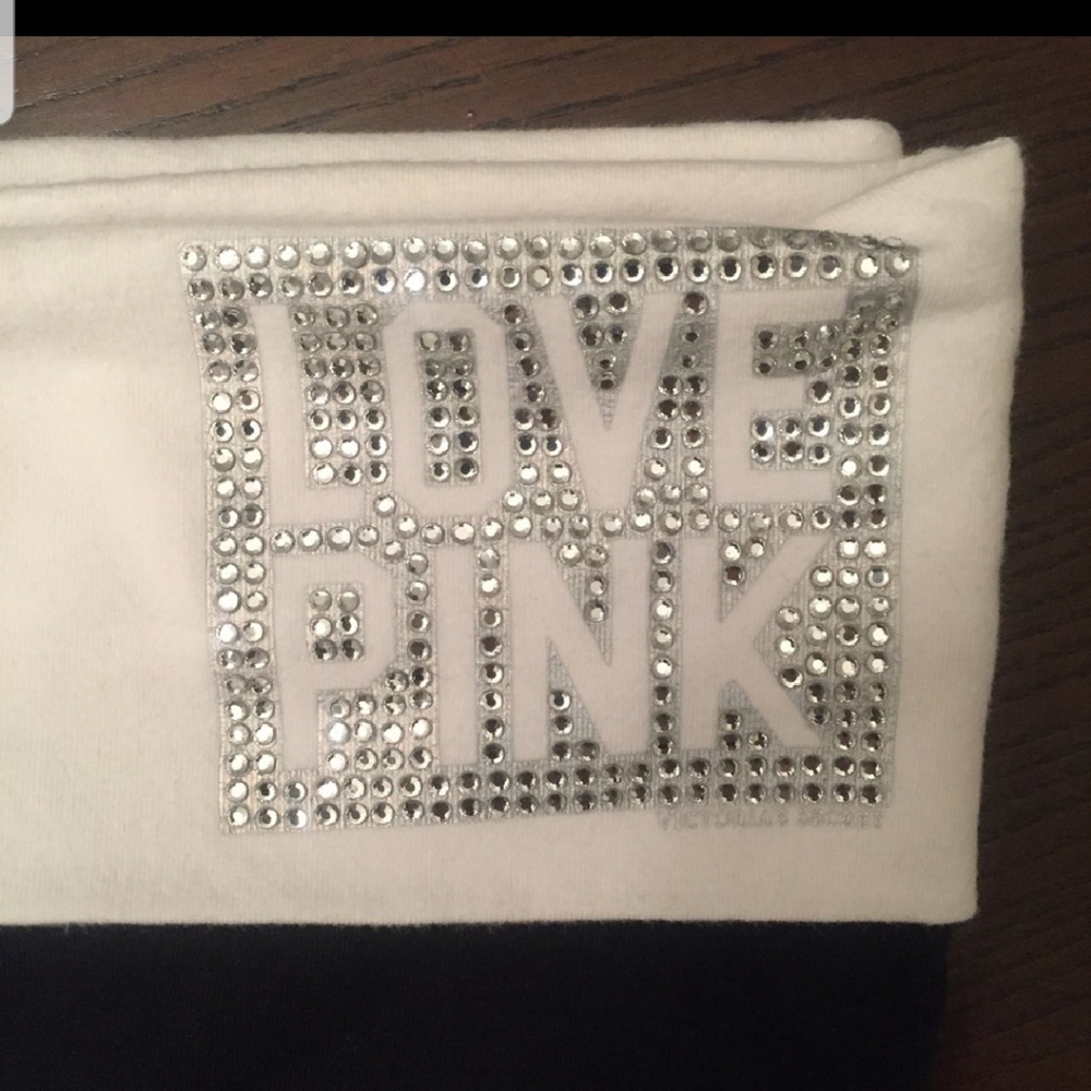Black Pink Victoria Secret Yoga Capris